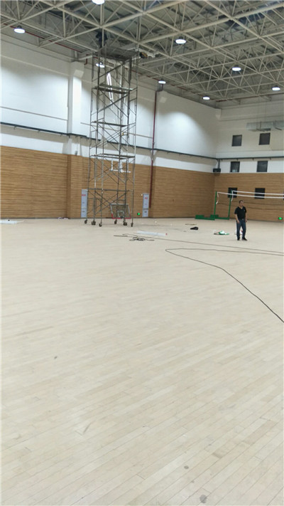 广西安装悬挂式电动篮球架