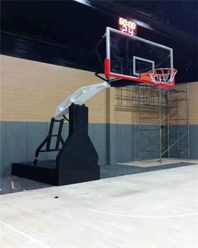 哈尔滨安装室内篮球场馆电动液压篮球架